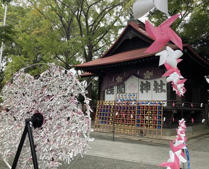 多摩川浅間神社の風車 多摩川浅間神社の風車 風景,美しい,四季の写真素材