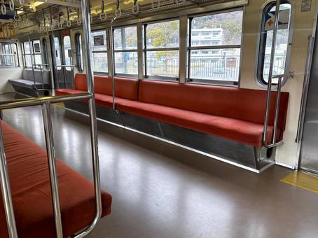 電車のシート 電車のシート 電車,シート,乗るの写真素材