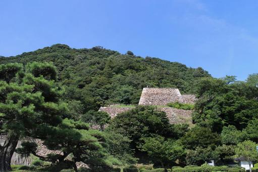 鳥取城2 鳥取城2 鳥取城,城址,日本100名城の写真素材