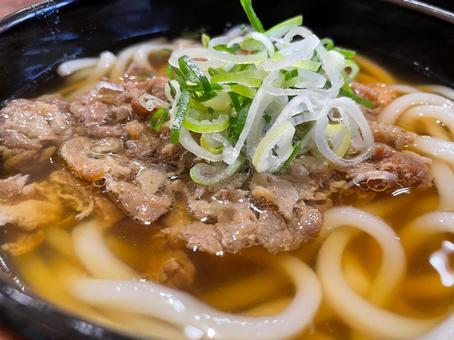 肉うどん 美味しい,肉うどん,うどんの写真素材