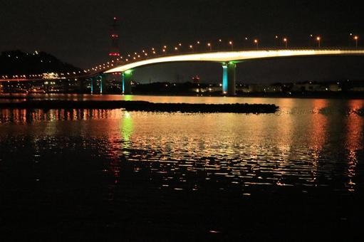 Sea and bridge, JPG