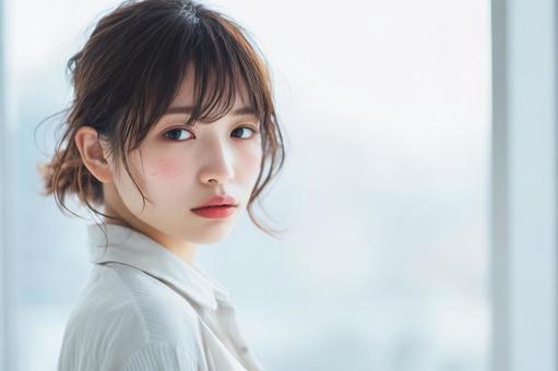 女性のアップ 女性のアップの写真