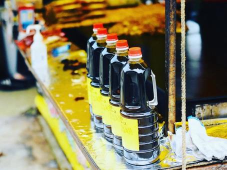 屋台のソース ソース,屋台,祭りの写真素材