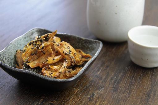 いわしせんべい おやつの写真