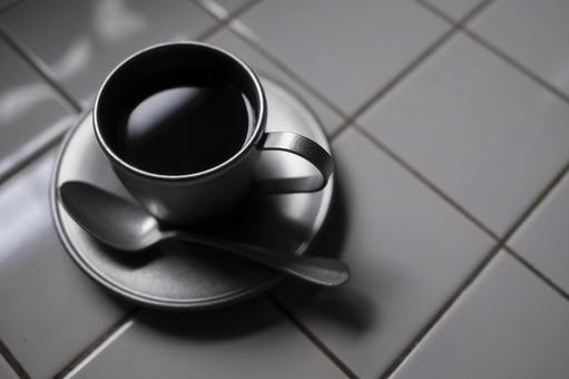 一杯のーコーヒーの写真