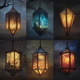 風情ある提灯の写真