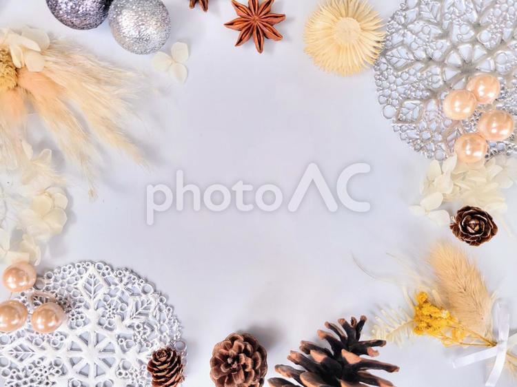 秋冬素材フレーム 冬,クリスマス,秋の写真素材