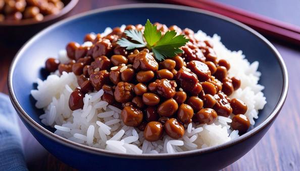 納豆ご飯 納豆ご飯の写真