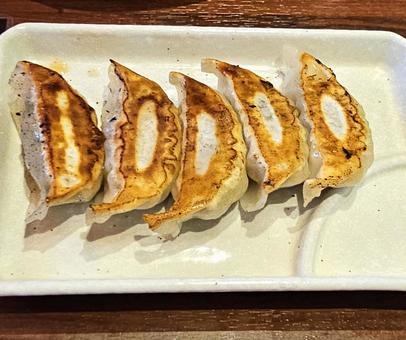 Photo, grilled dumplings, gyoza, china, 