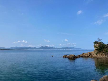 青空と海 青空と海の写真
