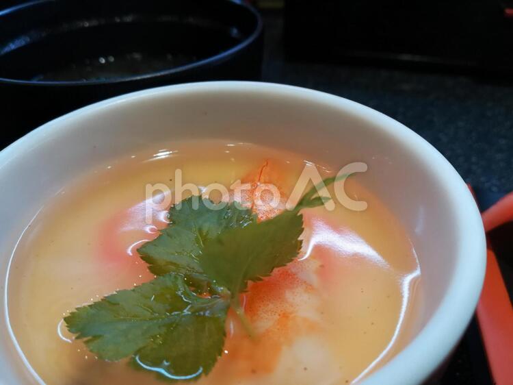 和食の一品 スープ,だし汁,熱いの写真素材