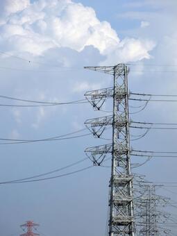 鉄塔がある風景の写真