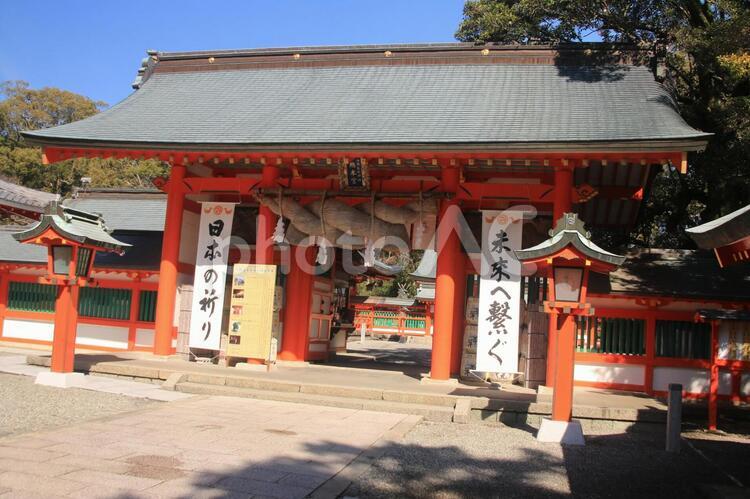 熊野速玉大社の鈴門 熊野速玉大社,鈴門,大社の写真素材