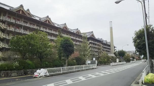 天理の街並み 天理市,天理教,宗教都市の写真素材