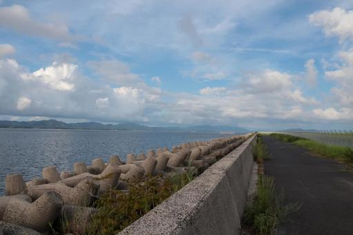 宍道湖 宍道湖 宍道湖,湖,島根の写真素材