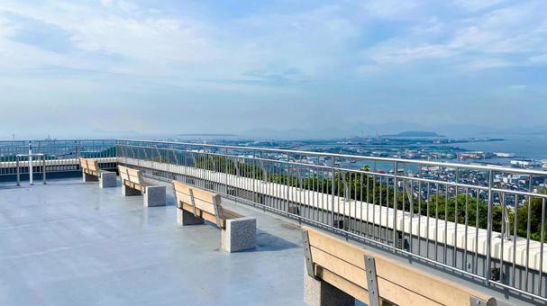 高塔山公園の展望台 高塔山公園,展望台,若松区の写真素材