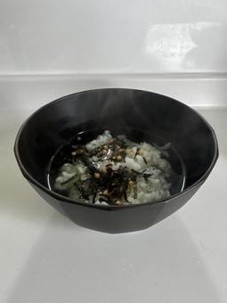 お茶漬け 食べ物,お茶漬け,朝ごはんの写真素材