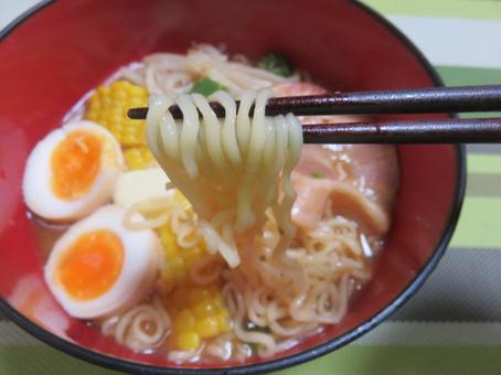 Photo, corn butter ramen, home ramen, corn, 