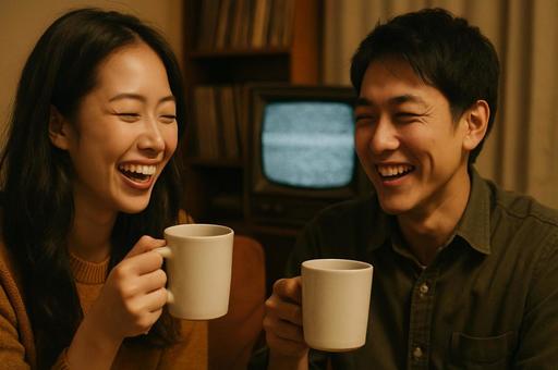 笑顔弾けるコーヒー時間 笑顔弾けるコーヒー時間の写真