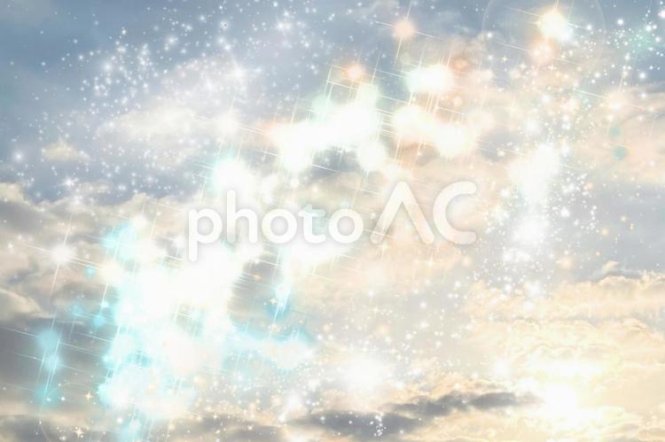 神々しい光のテクスチャ 光り輝く,幻想的,神秘的の写真素材