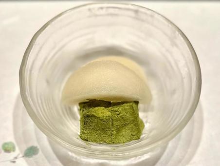 水菓子 水菓子,わらび餅,抹茶わらび餅の写真素材