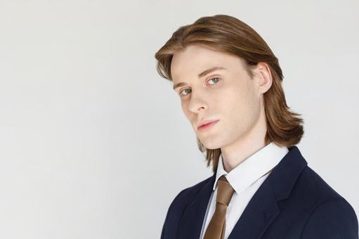 スーツの男性のポートレート 男性,外国人,欧米人の写真素材