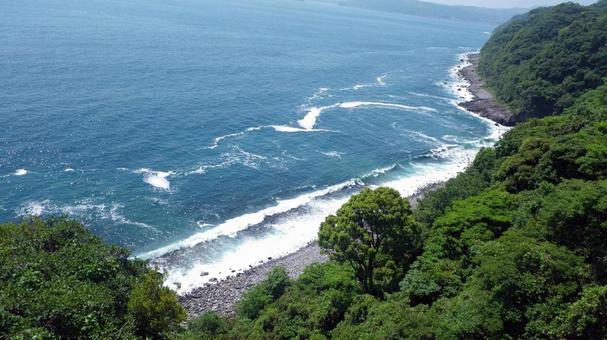 伊豆半島、青い海と海岸線 伊豆半島、青い海と海岸線 海,海岸,伊豆の写真素材