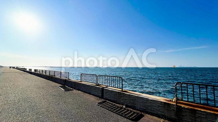 海風そよぐ響灘北緑地公園 響灘北緑地公園,公園,北九州市の写真素材