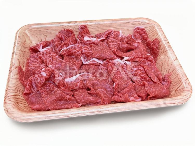 黒毛和牛　切り落とし 牛肉,和牛,ビーフの写真素材