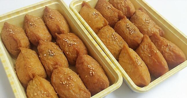 手作り稲荷寿司 お弁当,弁当,寿司の写真素材