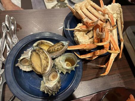海鮮蒸し焼き 海鮮,貝,魚介類の写真素材