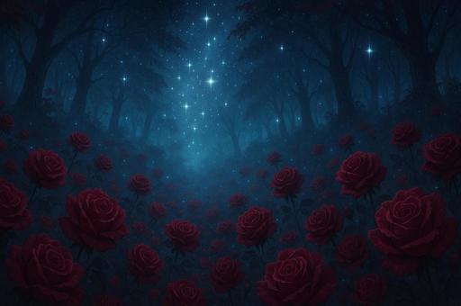 星降る薔薇の森 星降る薔薇の森の写真