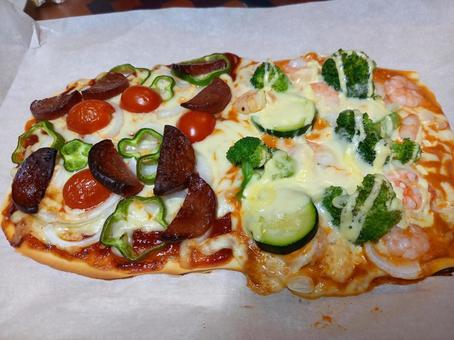Photo, italian, pizza, hand-baked pizza, 