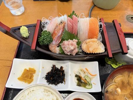 刺身定食 刺身定食 刺身定食,刺し身,定食の写真素材