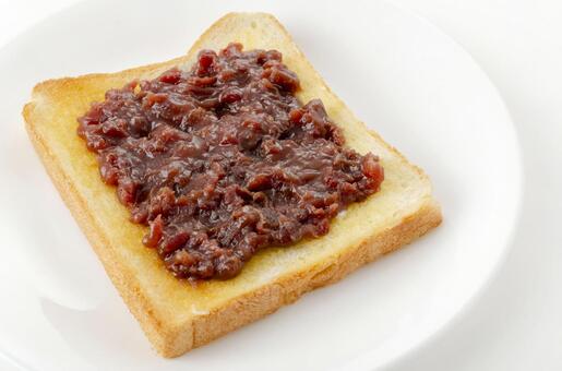 あんトースト あんトースト,小倉トースト,あずきの写真素材