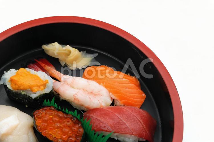 出前のお寿司 お寿司,寿司,生寿司の写真素材