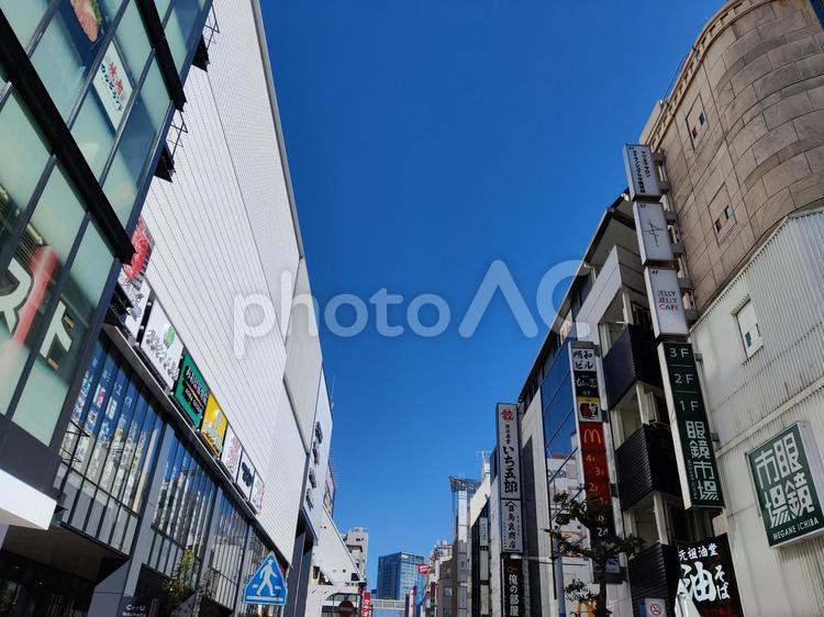 横浜駅西口の風景 空,街並み,japanの写真素材