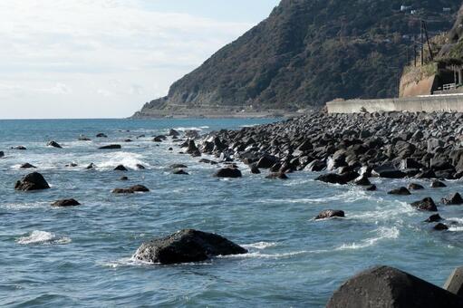 海岸 海岸 海岸,海,岩の写真素材