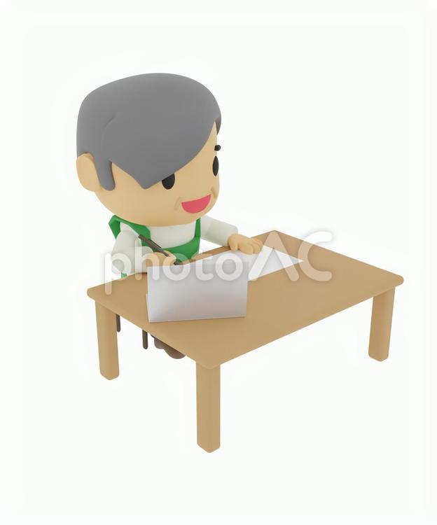 オンラインで勉強や仕事するコンビニ店員 コンビニ,スーパーマーケット,コンビニエンスストアの写真素材