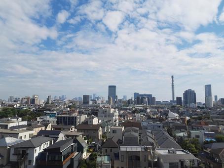 都会 高所より 新宿区 四谷方面 昼 都会 高所より 新宿区 四谷方面 昼の写真