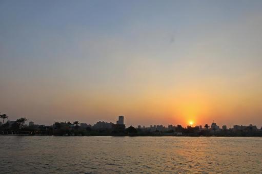 Photo, magic hour, nile river cruise, nile river, 