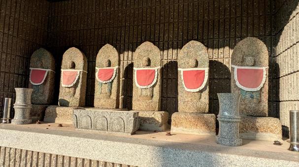 六地蔵 地蔵,村,田舎の写真素材