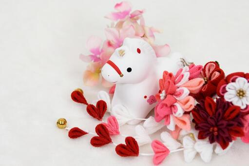 年賀状素材 午 年賀状,午,干支の写真素材