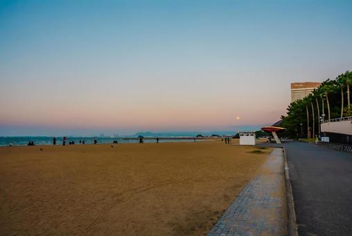 【福岡】シーサイドももち海浜公園 福岡,綺麗,風景の写真素材