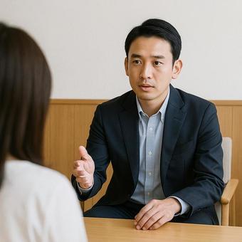 カウンセリングセッションの瞬間の写真