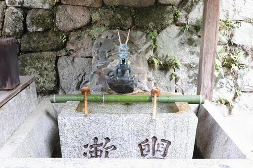 鷺森神社　手水舎 鷺森神社,手水舎,さぎのもりじんじゃの写真素材