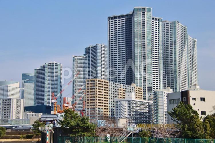 勝どきのタワーマンション（東京） 勝どき,タワマン,タワーマンションの写真素材