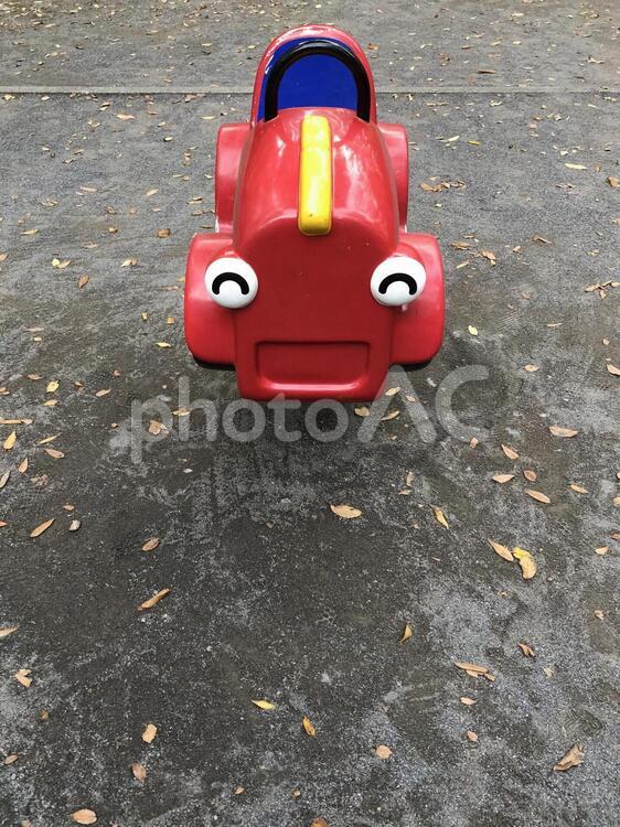 公園の遊具　車型 公園の遊具,公園,新宿中央公園の写真素材