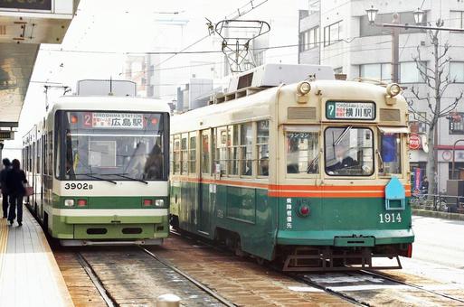路面電車 広島 路面電車 広島の写真