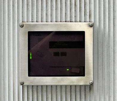 セキュリティー セキュリティー セキュリティー,玄関,防犯の写真素材